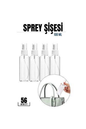 40+16 ADET 100 Ml Püskürtücü Boş Sprey Şişe