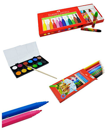Faber Castell Öğrenci Boyama Seti Kalem Çantalı