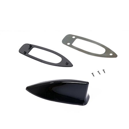 S-Dizayn Honda Civic FC5 ABS Plastik Köpek Balığı Anten Parlak Siyah 2016-2021 A+Kalite