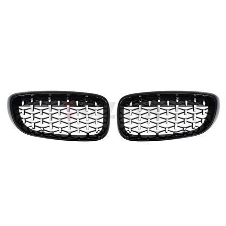 S-Dizayn Bmw 3 Serisi GT F34 GT Ön Panjur Böbrek Parlak Siyah Çerçeveli Krom Diamond Model 2012-2017