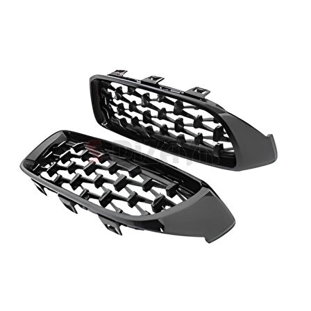 S-Dizayn Bmw 4 Serisi F32/F33/F36 Ön Panjur Böbrek Parlak Siyah Piano Black Diamond Model 2012-2017