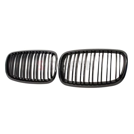 S-Dizayn Bmw X5 E70/E71/E72 Ön Panjur Böbrek Parlak Siyah Piano Black M X5 Model 2007-2013