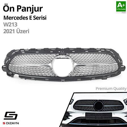 S-Dizayn Mercedes E-Class W213 Ön Panjur Krom Diamond Model 2021 Üzeri