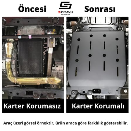 S-Dizayn Nissan Qashqai Çelik Karter Muhafaza Koruma 2021 Üzeri A+ Kalite