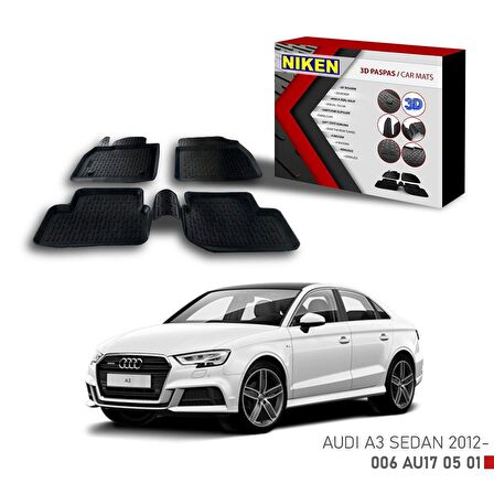 Audi A3 Sd için Uyumlu -2012 3D Paspas