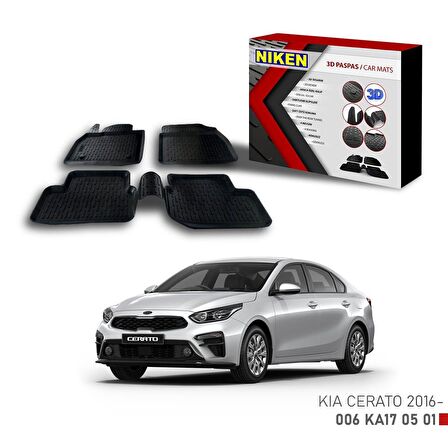 Kia Cerato -2016 için Uyumlu 3D Paspas