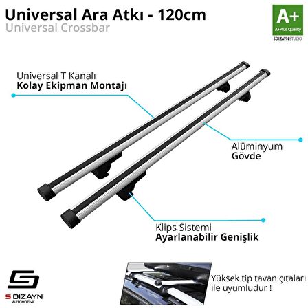 S-Dizayn Universal Standart Model Ara Atkı 120 Cm