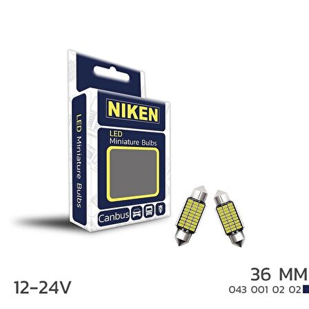 Niken Led Ampul Sofit Canbus Led 36Mm 12-24V