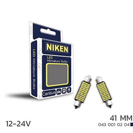 Niken Led Ampul Sofit Canbus Led 41Mm 12-24V