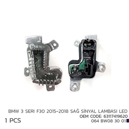BMW 3 F30 2015-2018 SAĞ SİNYAL LED MODÜL 63117419620