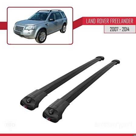 Land Rover Freelander 2007-2014 Arası ile uyumlu ACE-1 Ara Atkı Tavan Barı SİYAH