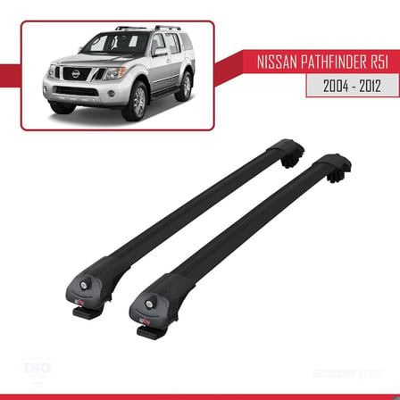 Nissan Pathfinder (R51) 2004-2012 Arası ile uyumlu ACE-1 Ara Atkı Tavan Barı SİYAH