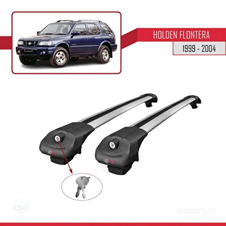 Holden Frontera 1999-2004 Arası ile uyumlu ACE-1 Ara Atkı Tavan Barı GRİ