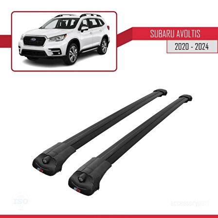 Subaru Evoltis 2020 ve Sonrası ile uyumlu ACE-1 Ara Atkı Tavan Barı SİYAH