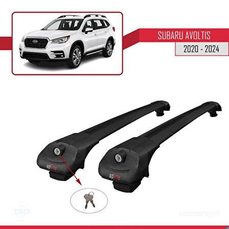 Subaru Evoltis 2020 ve Sonrası ile uyumlu ACE-1 Ara Atkı Tavan Barı SİYAH