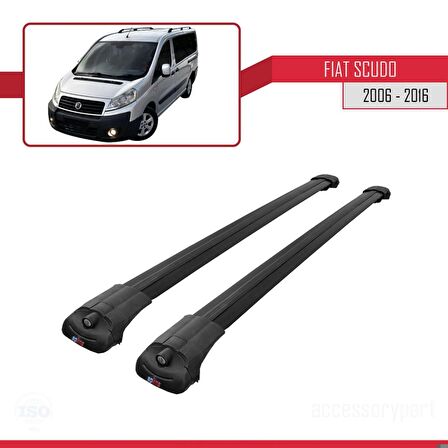 Fiat Scudo 2006-2016 Arası ile uyumlu ACE-1 Ara Atkı Tavan Barı SİYAH