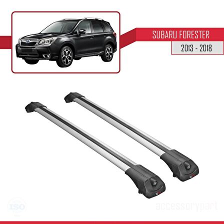 Subaru Forester 2013-2018 Arası ile uyumlu ACE-1 Ara Atkı Tavan Barı GRİ