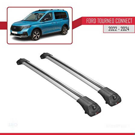 Ford Turneo Connect 2022 ve Sonrası ile uyumlu ACE-1 Ara Atkı Tavan Barı GRİ