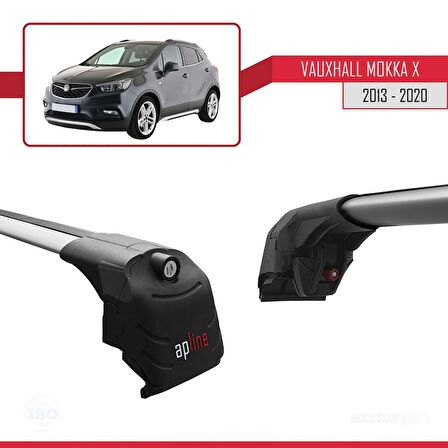 Vauxhall MOKKA X 2013-2020 Arası ile uyumlu ACE-2 Ara Atkı Tavan Barı GRİ