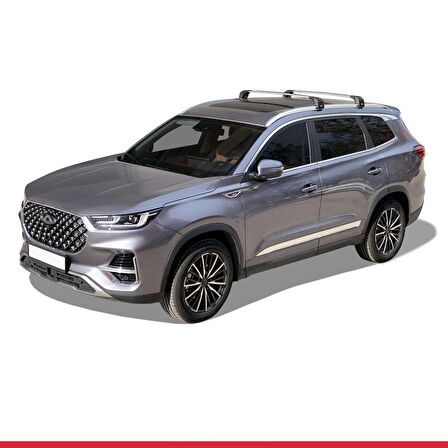 Chery Tiggo 8 Pro 2020 Sonrası ile uyumlu ACE-2 Ara Atkı Tavan Barı GRİ