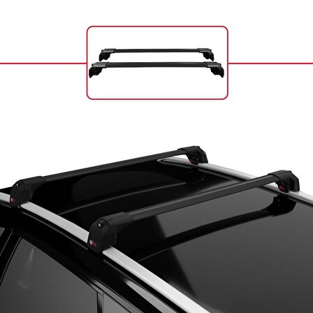 Dacia Lodgy 2012-2022 Arası ile uyumlu ACE-2 Ara Atkı Tavan Barı SİYAH