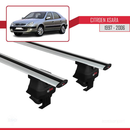 Citroen Xsara 1997-2006 Arası ile uyumlu ACE-4 Ara Atkı Tavan Barı GRİ
