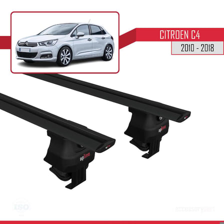 Citroen C4 2010-2018 Arası ile uyumlu ACE-4 Ara Atkı Tavan Barı SİYAH