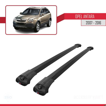 Opel Antara 2007-2016 Arası ile uyumlu ACE-1 Ara Atkı Tavan Barı SİYAH