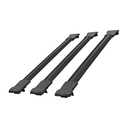 Suzuki XL-7 1999-2006 Arası ile Uyumlu FLY Model Ara Atkı Tavan Barı SİYAH 3 ADET BAR