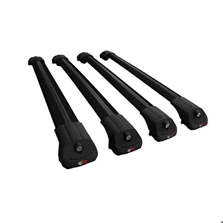 Renault Trafic 2001-2014 Arası ile uyumlu ACE-1 Ara Atkı Tavan Barı SİYAH 4 ADET BAR