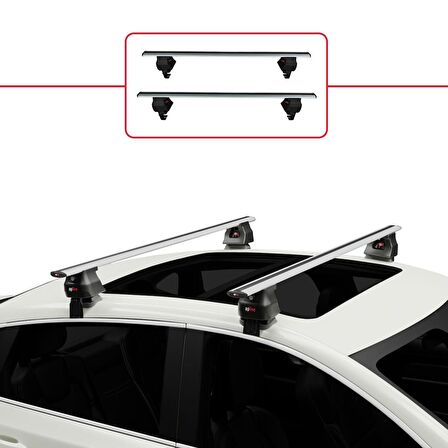 DS 4 (MK2) 2021 ve Sonrası ile uyumlu ACE-4 Ara Atkı Tavan Barı GRİ