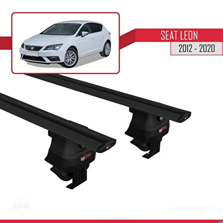 Seat Leon III (MK3) 2012-2020 Arası ile uyumlu ACE-4 Ara Atkı Tavan Barı SİYAH