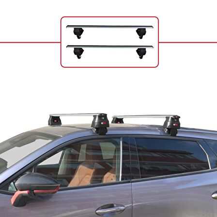 Chery Omoda 5 2023 ve Sonrası ile uyumlu ACE-4 Ara Atkı Tavan Barı GRİ