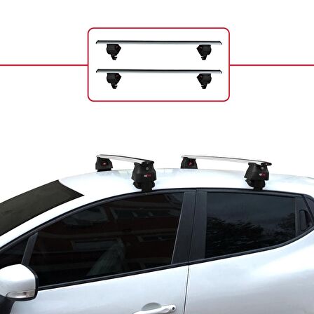 Renault Clio IV 2013-2019 Arası ile uyumlu ACE-4 Ara Atkı Tavan Barı GRİ