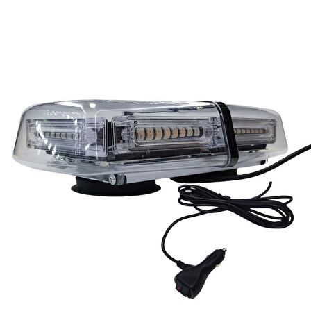 Çakarlı tepe lambası 17 fonskiyon 54led kırmızı-kırmızı 12-30v 26w adet / LAIK538-2