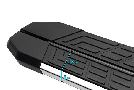 Ford Connect Uzun Şase 2002-2014 Drs New Line Serisi Krom Kenar Yan Basamak 209 Cm