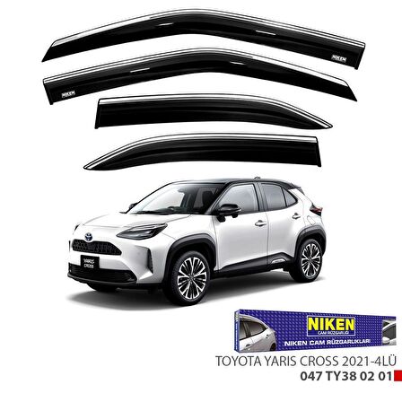 Toyota Yaris Cross 2021 Sonrası Kromlu Cam Rüzgarlığı Niken