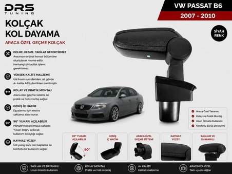 Volkswagen Passat B6 2007 - 2010 Kolçak Kol Dayama Siyah