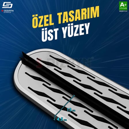 S-Dizayn Citroen C5 Aircross 2 Hybrid Benzinli OEM Still Pro V2 Aluminyum Yan Basamak 193 Cm 2025 Üzeri A+ Kalite