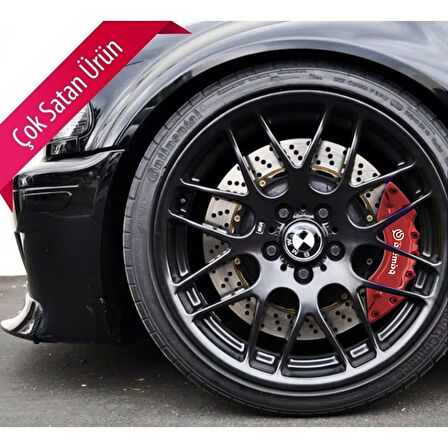 Mitsubishi Lancer Uyumlu Brembo Kırmızı Kaliper Kapağı 4 Parça Ön Arka Set