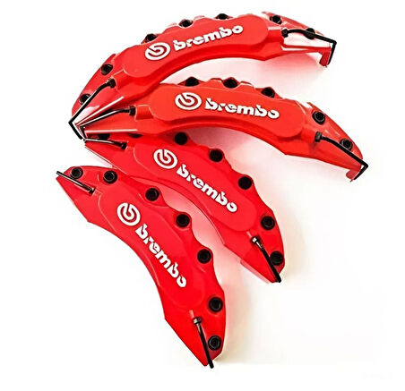 Porsche 944 Uyumlu Brembo Kırmızı Kaliper Kapağı 4 Parça Ön Arka Set