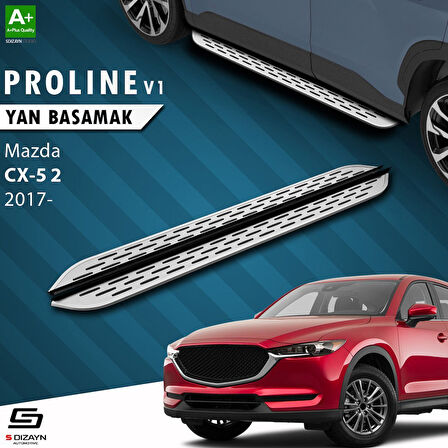 S-Dizayn Mazda CX-5 2 OEM Still Pro V1 Aluminyum Yan Basamak 183 Cm 2017 Üzeri