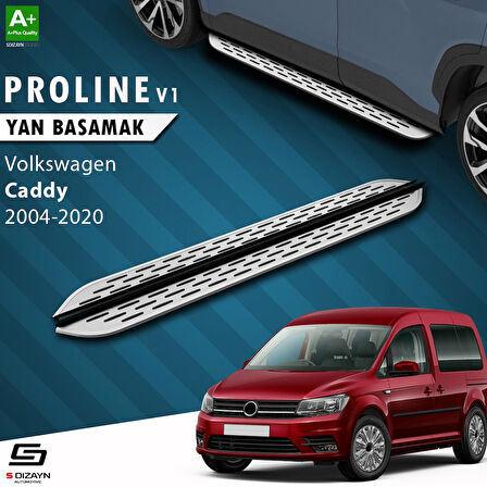 S-Dizayn VW Caddy 3 OEM Still Pro V1 Aluminyum Yan Basamak 193 Cm 2004-2020