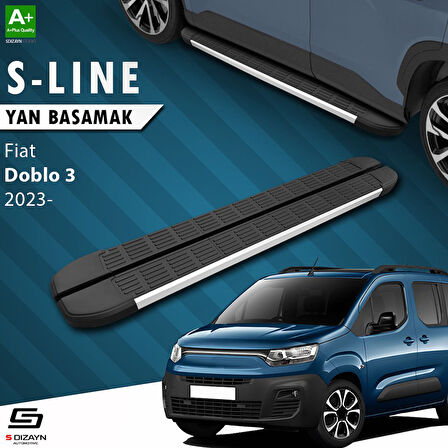 S-Dizayn Fiat Doblo 3 S-Line Aluminyum Yan Basamak 203 Cm 2023 Üzeri