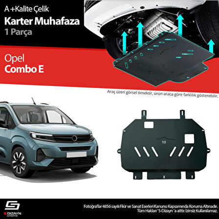 S-Dizayn Opel Combo Çelik Karter Muhafaza 2023 Üzeri A+ Kalite