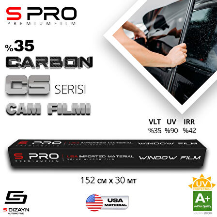 S Pro Cam Filmi Nano Carbon CS Serisi 2PLY %35 152cm/30mt