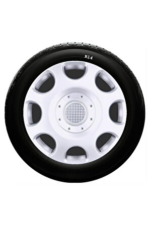 Fiat Uyumlu 14 Inc Kırılmaz SKS Jant Kapağı 1 Takım 4 Adet No:208