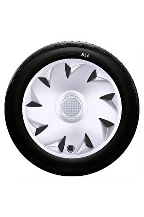 Fiat Uyumlu 14 Inc Kırılmaz SKS Jant Kapağı 1 Takım 4 Adet No:210