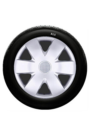 Ford Uyumlu 15 Inc Kırılmaz SKS Jant Kapağı 1 Takım 4 Adet No:308