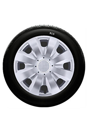 Ford Uyumlu 15 Inc Kırılmaz SKS Jant Kapağı 1 Takım 4 Adet No:321